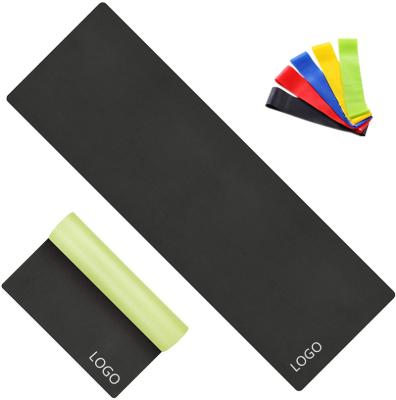 China Custom Print Label Gym Fitness Natural Rubber Band Yoga Mat Strap Block Yoga Mat Set /Pilate/Yoga Gymnastics for sale