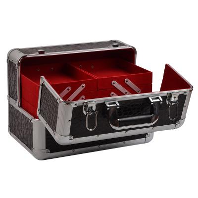 China Hot Sale Professional Handle Beauty Case Aluminum Cosmetic Case for sale