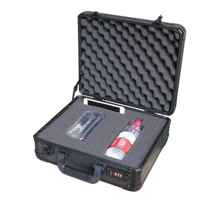 China Aluminum Handle MultiWare Flight Case Foam Microphone Camera Photography Carry Lock Storage Box for sale