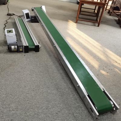 China Small Heat Resistant Green PVC Belt Conveyor Factory Custom PVC Mini Belt Conveyor for sale