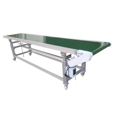 China Heat Resistant Discount Price Aluminum Frame Customize Manufacturer Size Adjustable PVC Belt Conveyor for sale