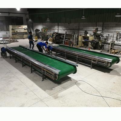 China Hot Sale Floor Belt Conveyor Heat Resistant Floor Conveyor for Loading and Unloading for sale