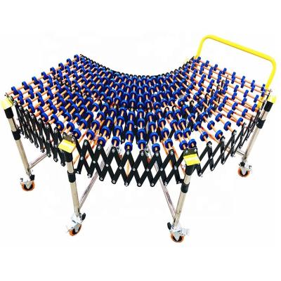 China Hot Sale Heat Resistant 2021Unpowered Folding Roller Conveyor Flexible Telescopic Telescopic Belt Conveyor for sale