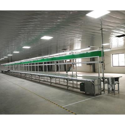 China Heat Resistant Customized Assembly Line Industrial Transfer Green PVC Belt Conveyor Assembly Line for sale