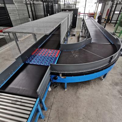 China Heat Resistant OEM China Factory Price Postal And Center Guide Logistic Sorting Oblique Wheel Sorting Conveyor for sale