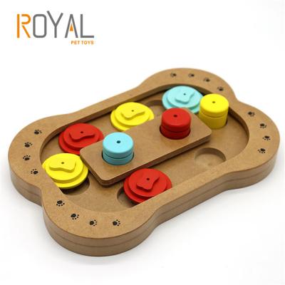 China High Quality Viable Wooden Puzzle Toys Pet Educational IQ Training Pet Toys for sale