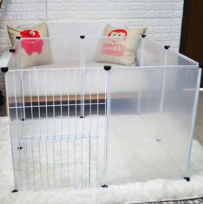 China NEW Viable Transparent Dog Pen DIY Combination Freestanding Crate Cave Multifunction Sleeping Dog Playing Kennel for sale