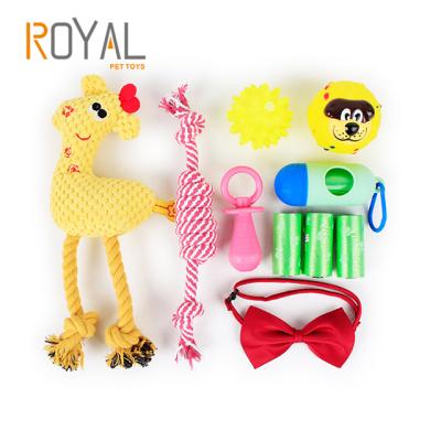 China Viable 8 Kinds 10 Pieces Pack Different Kinds Of Pet Toy Package Suit Dog Toy Set for sale