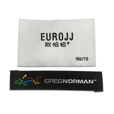 China Viable Woven Label Clothing Custom Clothing Label Left And Right for sale