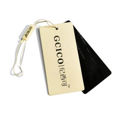 China Sustainable White Paper Tags With Hanging String Programmable Display Label For Jewelry Clothing Tags for sale