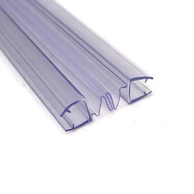 China Industrial Hot Selling PVC Shower Glass Door Waterproof Transparent Plastic Sealing Strip for sale