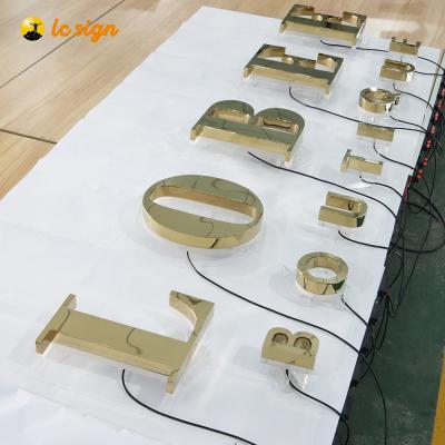 China Buildings Advertising Logo Signs Shop Signs Led Light Channel Acrylic Letters 3D Front Lit LED Outdoor Acrylic Store for sale