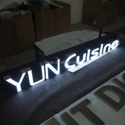 China Shops LED Backlit Small Metal Led Alphabet Letters , Store Logo Decorative Alphabet Letters for sale