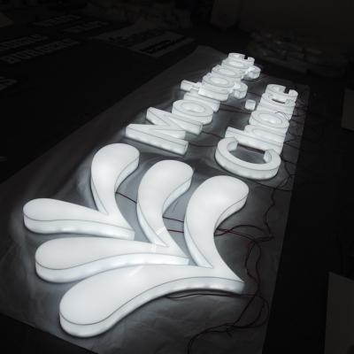 China 3d buildings acrylic lettering led light brand logo for sale