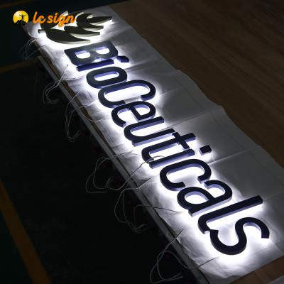 China High Quality Customized Outdoor Buildings Logo Acrylic Led Sign Backlit Metal Led Letter for sale