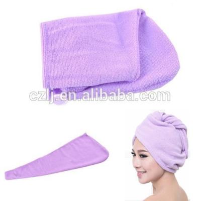 China China Supplier Viable Microfiber Hair Drying Turban Towel/China Wholesale Microfiber Shower Cap With Cheap Price for sale