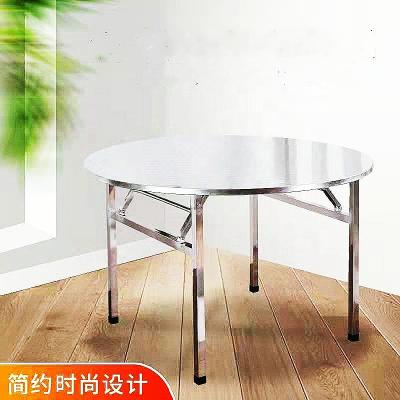 China Foshan modern wedding furniture supplier silve folding banquet wedding table hotel stainless steel tables for sale