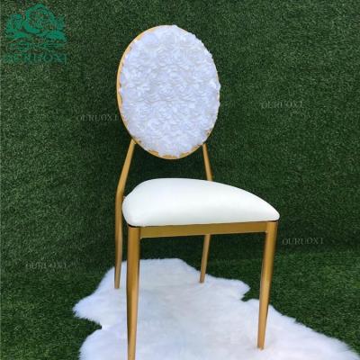 China Dining Chair Wedding Furniture Dining Gold Metal Design Banquet Cheap Iron Dining Chair for sale