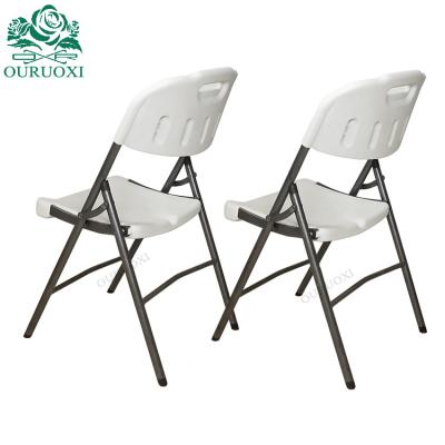 China Morden Event Prastical Portable Outdoor White HDPE Wedding Plastic Garden Chairs for sale