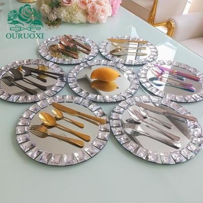 China Stocked luxury colorful stainless steel knife and fork dinnerware set banquet hotel flatware set for sale