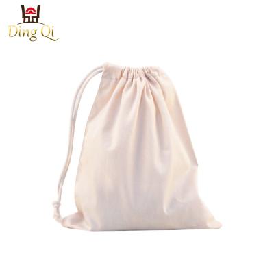 China Large 100% silk drawstring bag cotton fabric satin sports drawstring jewelry pocket moisture-proof economic bag for sale