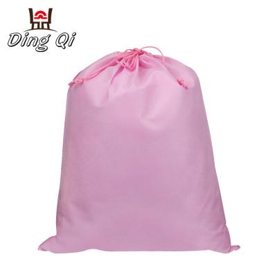 China Fashionable Promotional Non Woven Drawstring Bag Pouch With Custom Logo Design for sale