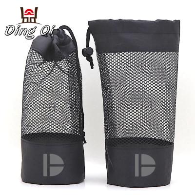 China Fashionable Black Laundry Net Bag Drawstring Pouch Mesh Custom Logo for sale