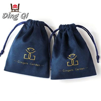 China Fashionable Colorful Drawstring Bag Velvet Pockets For Jewelry for sale