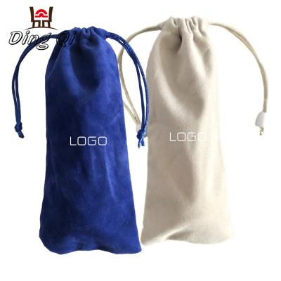 China Fashionable Wholesale Customized Logo Velvet Drawstring Cosmetic Pouches for sale