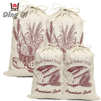 China Fashionable High Quality Extra Large Recycle Bag Cotton Canvas Drawstring Bag for sale