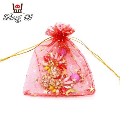 China Fashionable Wholesale Luxury Gift Bags Drawstring Organza Bags for sale