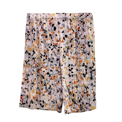 China FXZ Summer Print QUICK DRY Custom Sports Pleated Ladies Shorts Casual Quick Dry Beach Short Women for sale