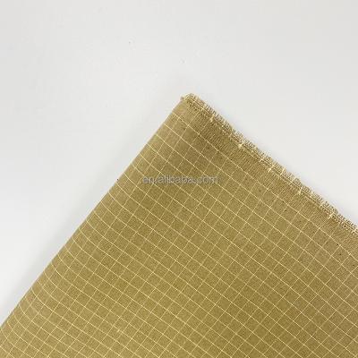 China Flame Retardant 75/23/2 FR Flame Retardant Meta-Aramid/Para-Aramid Fabric/200GSM Ripstop Aramid Fabric Anti-Static Woven Fabric For FR Workwear for sale