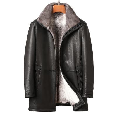 China QUICK DRY Real Winter Ditch Fur Jacket Fur Coat For Men's Long Warm Men's Fur Coats Mink for sale