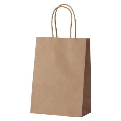 China Recycled Materials Wholesale Factory Price Paper Bags Packaging Bags Kraft Paper Bags for sale