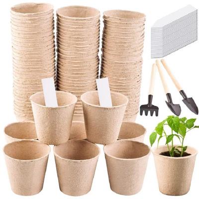 China BUY Easy Transplant Seedlings Biodegradable Starter Tray Seed Pulp Place Pots Garden Seeding Pot for sale