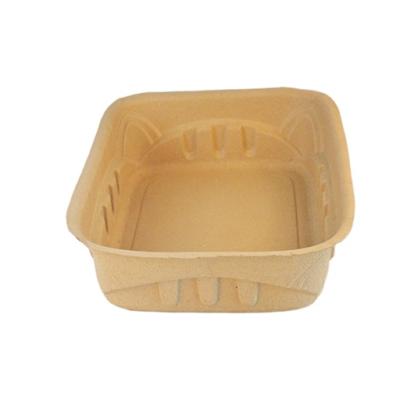 China Eco - Friendly Customizable Degradable Corrugated Pulp Cat Litter Box for sale