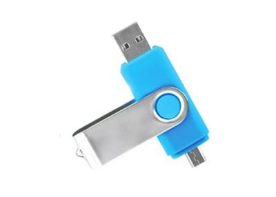 Cina tipi ultra doppio 68 * 17 * 8mm della parte girevole dell'azionamento di 32GB USB OTG per la compressa mobile in vendita