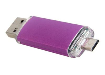 China OEM Logo Android Phone USB OTG Stick , USB Flash Disk Dual Port Full Storage for sale