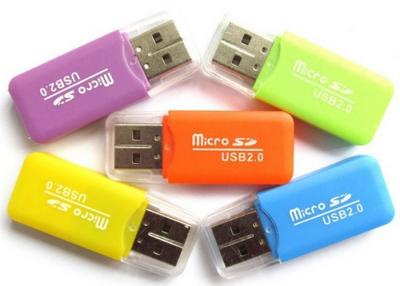 中国 Smartphoneのためのバルク昇進の携帯用カード読取り装置USB 2.0の3.0プラスチック 販売のため