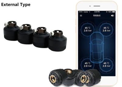 China Tipo externo sistema del coche TPMS a prueba de polvo/prenda impermeable con la supervisión en tiempo real del APP en venta