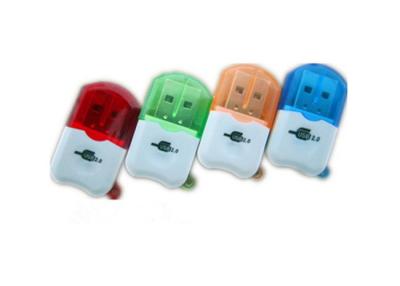 China Easy Installation Portable Card Reader Single Card Slots With Logo Color Print for sale