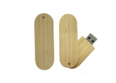 China Auto - Run Proof Wooden Usb Flash Drive , Shockproof / Moisture Bamboo Flash Drive for sale