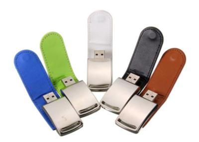 China OEM van de de Flitspen van Leerusb de Aandrijving 4GB 8GB 16GB 32GB Pendrives met Douaneembleem Te koop