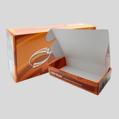 China Recyclable Custom Logo Recycled Cardboard Electronics Boxes Shipping High Quality White Packaging Corrugated Paper box for sale