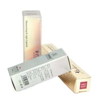 China Recyclable Manufacture hot stamping UV printing cosmetic packaging paper box embossing logo and pattern for sale