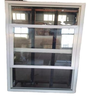 China 2021 New UPVC Hung Window Single Folding Screen PVC Profile Window Price Heat Preservation For Commercial Buildings for sale