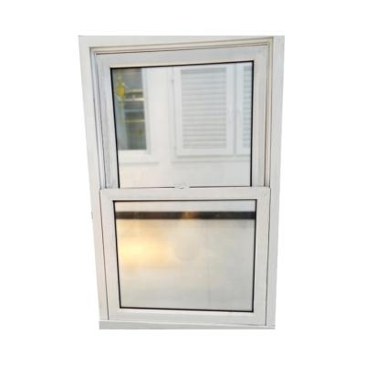 China Folding Screen NFRC Approved Simple Price Energy Efficient Double Stared Vinyl UPVC Hung Window Decoration Favorable for sale