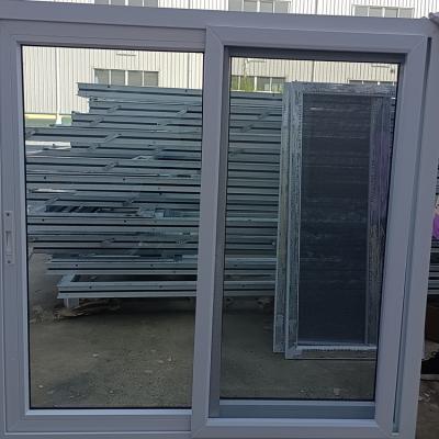 China Best Double Screen Sliding Window Price Yiju Spell Window Aluminum Folding Glazed UPVC Window Design Window New for sale