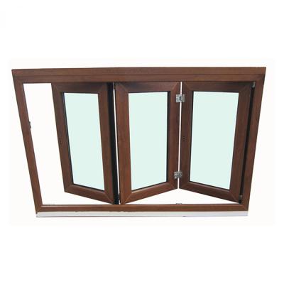 China Hot Selling Glass Automatic Folding Screen UPVC Profile Folding Energy Efficient Windows For Village for sale